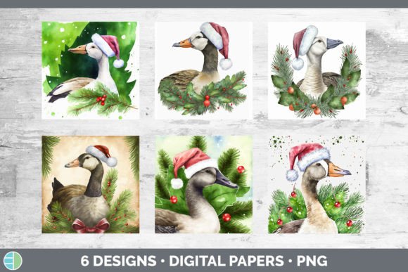 Christmas Barn Goose Backgrounds Digit: Illustrations Review