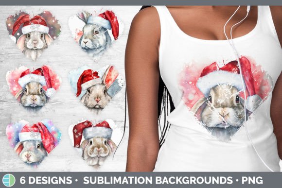 Christmas Bunny Heart Clipart & Illustrations Review