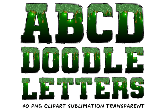 Christmas Dripping Glitter Alphabet 8: Festive Illustrations