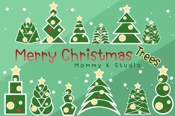 Christmas Tree Set4: Premium Illustrations for Sellers