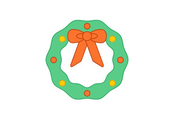 Christmas Wreath Vector Graphic: Premium Illustrations