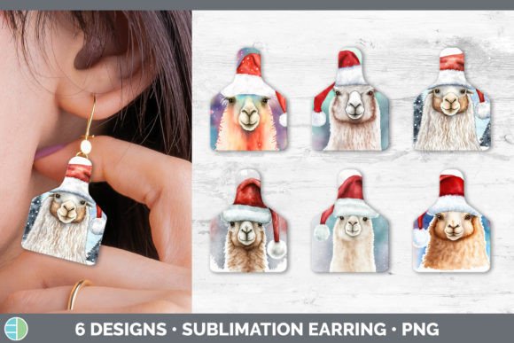 Review: Christmas Alpaca Cow Tag Earring Subli for Holiday Crafts