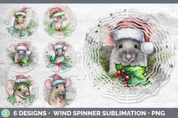 Review: Christmas Mouse Painted Wind Spinner S Design