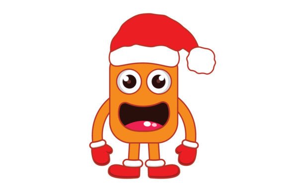 Review: Vector Cartoon Monsters Christmas Hat Illustrations