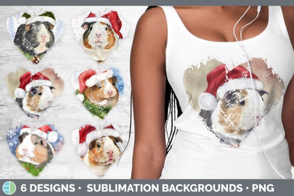 Santa Guinea Pig Christmas Heart Distres: A Designer's Take