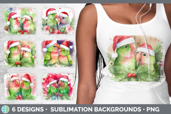 Santa Lovebirds Christmas Distressed Sub Review