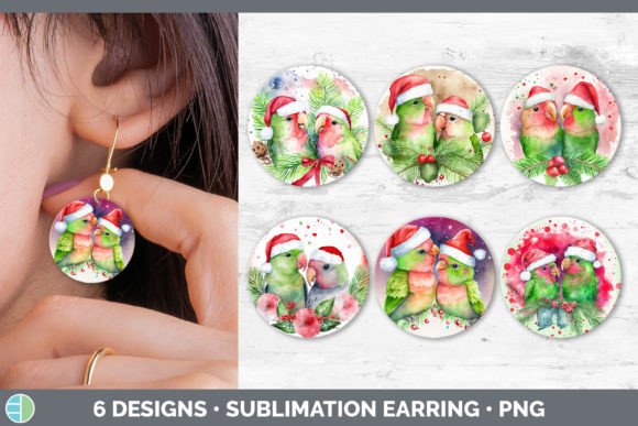 Santa Lovebirds Christmas Round Earring: A Designer's Review