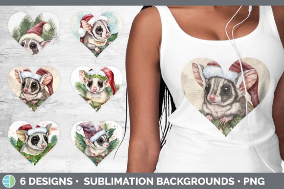 Santa Sugar Glider Christmas Hearts Clip Review