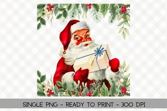 Vintage Retro Santa Clipart & Illustrations Review
